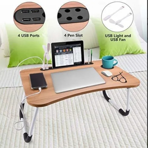 MESA MADERA PORTATIL PARA CAMA